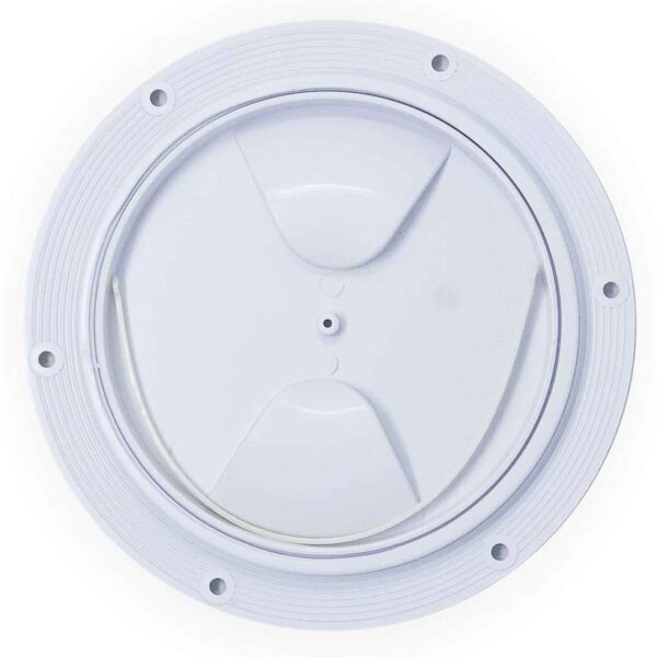 Tapa estanco plástica blanca circular – Diámetro 127mm (5″)