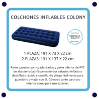 Colchón Inflable COLONY 1 plaza