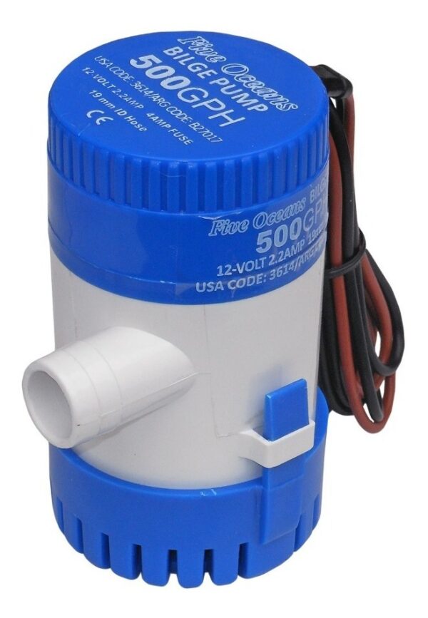 BOMBA DE ACHIQUE 500 GPH 12 v