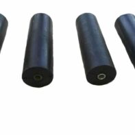 Rodillo de goma cilindro con buje Aluminio (200 x 56.5 mm)