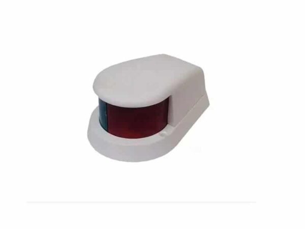 Luz de Proa Bicolor Grande en Plástico Blanco Reforzado