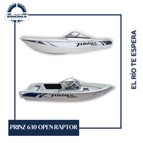 Prinz 630 open Raptor S con back to back Astillero Prinz Boats