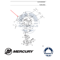 Junta base carburador Mercury 40 al 225 hp 8144461