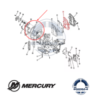 Junta Mercury 15hp 2 tiempos nº parte 19207002 GASKET-CYLB COVER