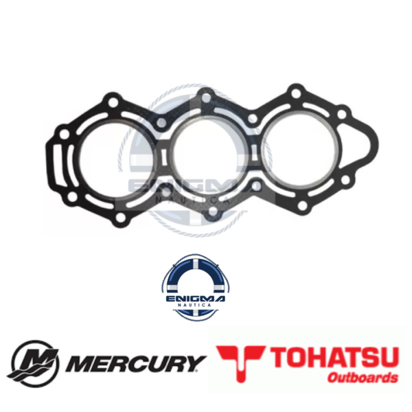Junta Tapa De Cilindro Tohatsu y Mercury 40-50 Hp 2 tiempos 3 cilindros
