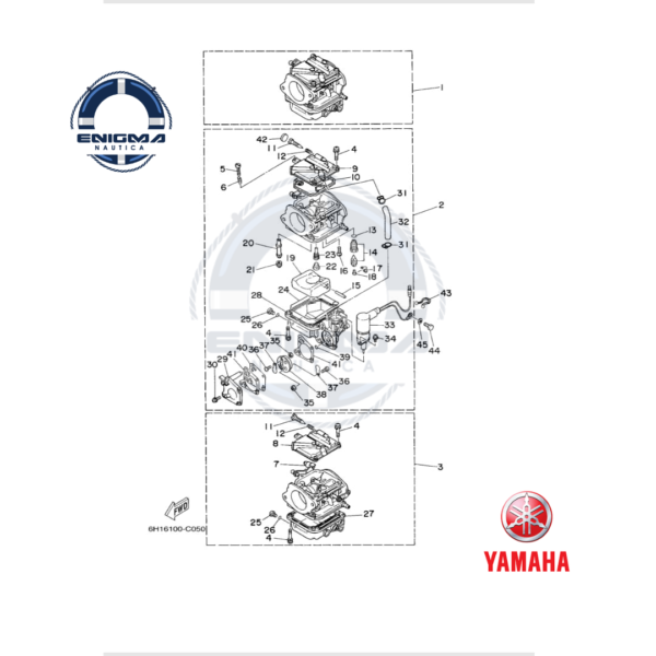 O´ring tapa superior para motor fuera de borda Yamaha 60-85-90 hp