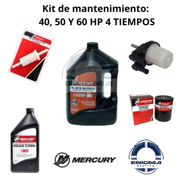 Kit de service / mantenimiento Mercury 40 / 50 / 60 4 tiempos ORIGINAL