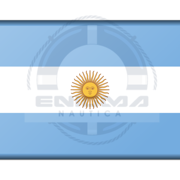 Calcomanía Bandera Argentina 20 x 15 cm