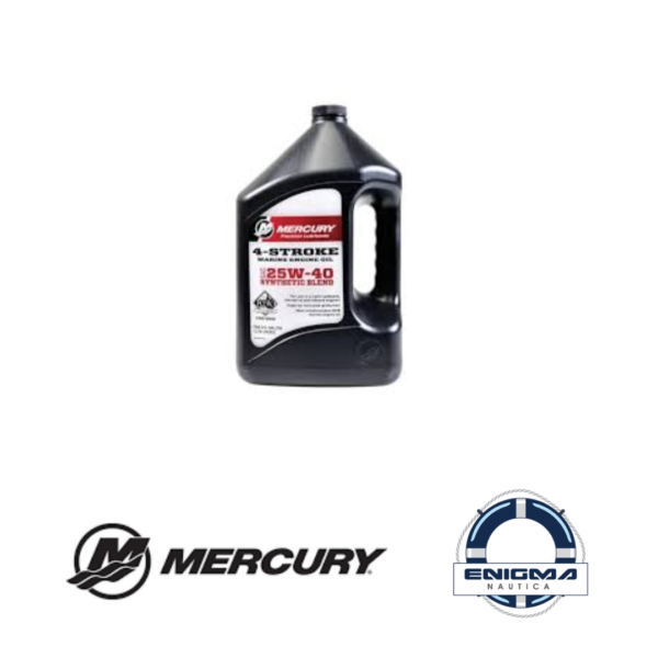 Aceite Mercury sintético 25w- 40 por Galón ( 3,785 litros)