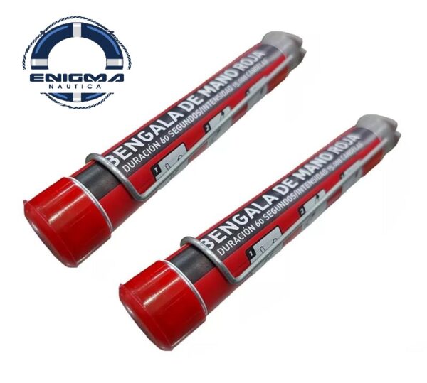Bengala de mano roja Prefectura Naval Argentina vencimiento 08/2029
